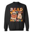 Groovy Booooks Ghost Read More Books Teacher Halloween Men Women Kids Sweatshirt
