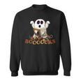 Halloween Books Cute Ghost Reading Library Boooooks Autumn Sweatshirt