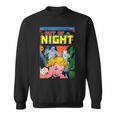 Halloween Horror Vintage Mummy Zombie Comic Book Retro Sweatshirt Halloween Horror Vintage Mummy Zombie Comic Book Retro Sweatshirt