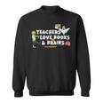 Halloween Teacher Love Books And Brains Teacher Halloween For Men Women Kids Sweatshirt Halloween Teacher Love Books And Brains Teacher Halloween For Men Women Kids Sweatshirt