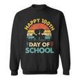 Happy 100th Day Of School Teacher Reading Book For Men Women Girls Kids Sweatshirt