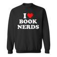 I Heart Book Nerds Book Readers Cute Sweatshirt