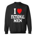 I Heart Love Fictional Men Book Movies Literature Reading Sweatshirt