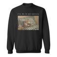 I'Ll Be In My Office Retro Cat Reading Book Nerd Read Reader Sweatshirt