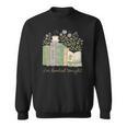 I'm Booked Tonight Cozy Floral Book Lover Graphic Sweatshirt