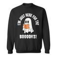 I'm Just Here For The Books Read More Boooks Halloween Sweatshirt