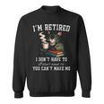 I'm Retired 2026 Cat Reading Book Retirement Sweatshirt