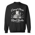 Introverted Book Mom Cat Reader Introvert Books Over People Sweatshirt