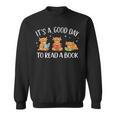 It's A Good Day To Read A Book Highland Cow Bookworm Sweatshirt