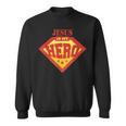 Jesus Is My Superhero Hero Fun Comic Book Sweatshirt Jesus Is My Superhero Hero Fun Comic Book Sweatshirt