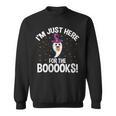 Just Here For The Boooks Ghost Teacher Halloween Book Lover Sweatshirt