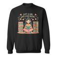 Just A Girl Who Loves Books Girls Books Lovers Reading Sweatshirt