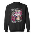 Just A Girl Who Loves Books And Wolves Cute Reading Nerd Sweatshirt