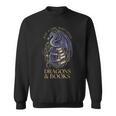 Just a Girl Who Loves Dragons & Books Women Dragon Bookish Sweatshirt Just a Girl Who Loves Dragons & Books Women Dragon Bookish Sweatshirt