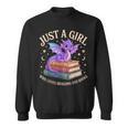 Just A Girl Who Loves Dragons And Books Cute Fantasy Sweatshirt