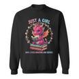 Just A Girl Who Loves Dragons And Books Reading Bookworm Sweatshirt