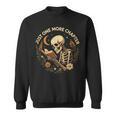 Just One More Chapter Book Lover Bookish Reading Skeleton Sweatshirt