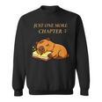 Just One More Chapter Capybara With Book Sweatshirt