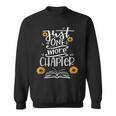 Just One More Chapter Tee Book Lover With Sunflowers Sweatshirt