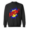 KAPOW Action Super Hero Retro Comic Book Bubble Superhero Sweatshirt KAPOW Action Super Hero Retro Comic Book Bubble Superhero Sweatshirt