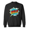 Kids Boys Arlo Comic Book Superhero Name Sweatshirt