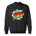 Kids Boys Finn Name Comic Book Superhero Sweatshirt