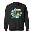 Kids Boys Lio Name Comic Book Superhero Sweatshirt Kids Boys Lio Name Comic Book Superhero Sweatshirt