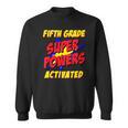 Kids Fifth Grade Superpower Superhero Comic Book First Day School Sweatshirt