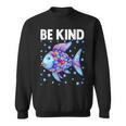 Be Kind Rainbow Scale Fish Teacher Reading Book Toddler Sweatshirt