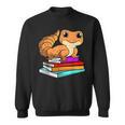 Leopard Gecko With Book Lizard Reptile Lover Sweatshirt