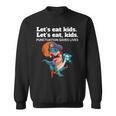 Let's Eat Kids Punctuation Saves Books Grammar Sweatshirt