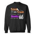 Librarian Halloween Trick Or Treat Bat & Books Sweatshirt