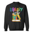 Librarian Library Lady Reading Bookworm Books Lover Sweatshirt