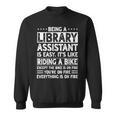 Library Assistant Librarian Associate Keeper Book Lover Sweatshirt Library Assistant Librarian Associate Keeper Book Lover Sweatshirt