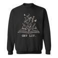 Library Book Wildflowers Lovers Literature Teacher Sweatshirt Library Book Wildflowers Lovers Literature Teacher Sweatshirt