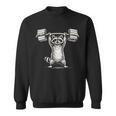 I Lift So I Can Carry More Books Raccoon Reader Workout Sweatshirt