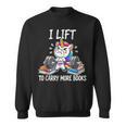 Lifting To Hold More Books Deadlift Unicorn Reader Workout Sweatshirt Lifting To Hold More Books Deadlift Unicorn Reader Workout Sweatshirt