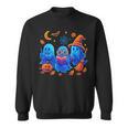 Little Ghost Coffee Tee Spooky Season Ghost Reading Book Sweatshirt