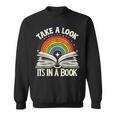 Take A Look A Book Vintage Reading Librarian Rainbow Sweatshirt Take A Look A Book Vintage Reading Librarian Rainbow Sweatshirt