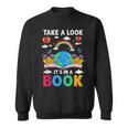 Take A Look It's In A Book Reading Vintage Retro Rainbow Sweatshirt Take A Look It's In A Book Reading Vintage Retro Rainbow Sweatshirt