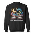 Lost In A Good Book Moon And Stars Fantasy BookTok Sweatshirt