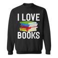 I Love Books Librarian Sweatshirt