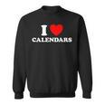 Love Calendars Year Date Book Month Picture Collector Sweatshirt