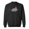 Love Cat Heartbeat Cats And Books For Cats Lovers Sweatshirt