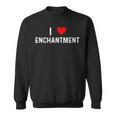 I Love Enchantment Heart Romance Love Lovers Books Novels Sweatshirt
