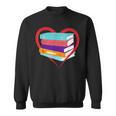 I Love Reading Book Heart Love Books Library Sweatshirt