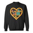 I Love Reading Heart Love Books Reading Club Sweatshirt