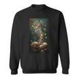 Magical Book Floral Coffee Books Nature Fantasy Sweatshirt