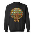 Melanin Afro Women Girl Book Librarian History African Sweatshirt
