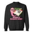 Mommys Reading Buddy Bookworm Humor Book Lover Mom Sweatshirt